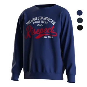 Men’s BJJ MMA Crewneck Sweatshirt 3D Bubble Print Cotton Blend Pullover Athletic Streetwear