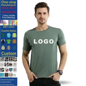 Men’s Bamboo Viscose Cooling T Shirt Ultra Soft Breathable Moisture Wicking Odor Resistant Tee
