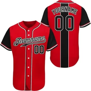 Men’s Baseball Jersey Customized Plain Shirts Buttons Youth Adult Sublimation Uniform Softball Sets Custom