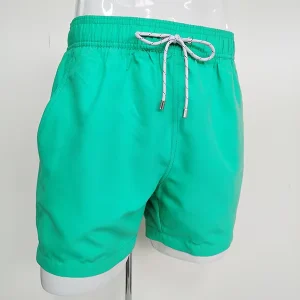 Men’s Beach Board Shorts Sports Running Surfing Swim Shorts Trunks with Zipper Decoration Printed Pattern One Piece Swimwear