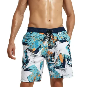Men’s Beach Shorts Summer Sea Printed Quick Dry Low Waist Bermuda Teen Short Beach Shorts Pants Swimwear