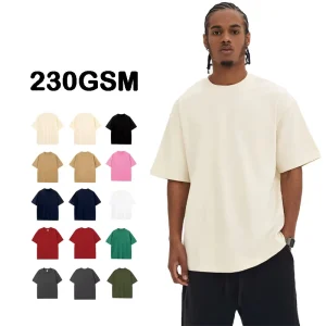 Mens Blank Cotton Tshirt Oversized Drop Shoulder Design Men’s T shirt Custom Quality Printing T Shirts
