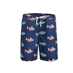 Men’s Board Shorts Quick Dry UPF 50+ Sun Protection Spandex Polyester Digital Printing Waterproof Breathable Swimwear Pool Fun