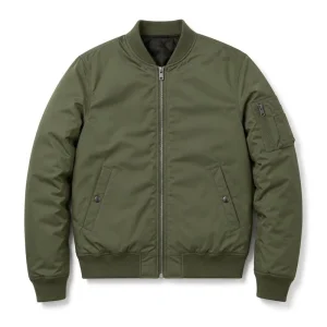 Men’s Bomber Jacket Custom Casual Fall Winter Outerwear Plus Size Plain Dyed Coats and Jackets