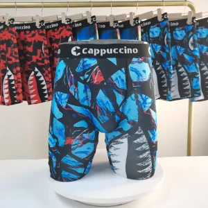 Men’s Boxers, Full Print Style, Breathable Cycling Pants, Men’s Underwear