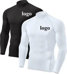 Men’s Breathable Eco Friendly Compression Sport T Shirts Long Sleeve Activewear for Spring