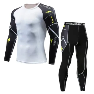 Men’s Breathable Plus Size Gym Fitness Sportswear 2 Piece Set Workout Jogging Clothes