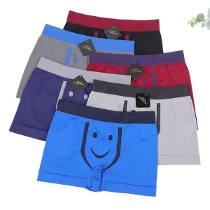 Men’s Breathable Seamless Boxer Briefs, Plain Polyamide, Free Size, Custom