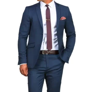 Men’s Business Tuxedo Suit 2PCS Fashion Superior Quality Plus Size Custom Classic Wedding Casual Summer Suits Wear