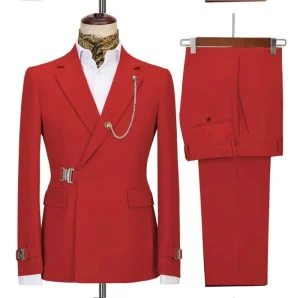 Men’s Business and Leisure Jacket Set Men’s Wedding and Groom’s Formal Attire Slim Fit Suit for Men