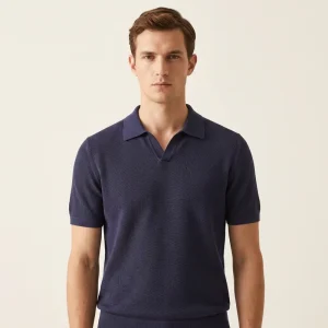 Mens Cashmere Wool Sweater Short Sleeve Knit Polo Sweater Mens Wool Knitted Sweaters Men S Sweater