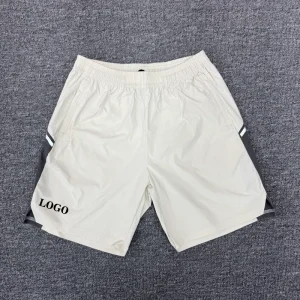 Men’s Casual Activewear Shorts Spandex/Polyester Breathable Quick Dry Solid Pattern Hot Elastic Waist Custom Logo