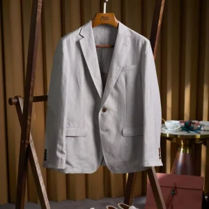 Men’s Casual Blazer Breathable Notch Lapel Design