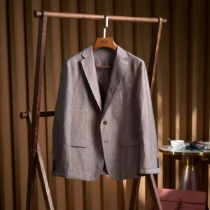 Men’s Casual Blazer Breathable Notch-Lapel Design Ideal for Business Casual and Commuting