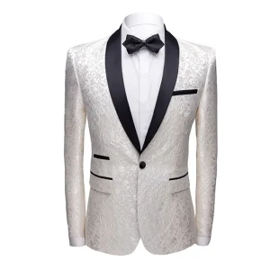 Men’s Casual Business Suit 3 Piece Formal Blazer Anti-Wrinkle Spandex Cotton Office Suit Wedding Suit
