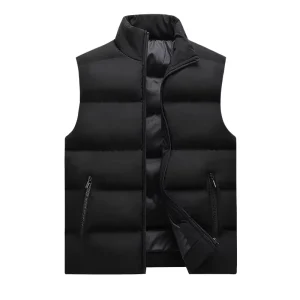 Men’s Casual Clothing Custom Puffer Vest Jacket Sleeveless Bubble Coats for Men