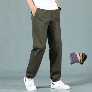 Mens Casual Cotton Work Wear Xxxl Long Trousers Crochet Cargo Pants for Men