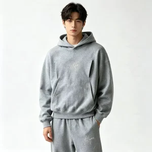 Men’s Casual High Quality French Terry Winter Tracksuit Set