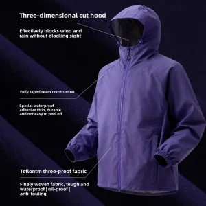 Men’s Casual Jacket Waterproof Storm Coat Custom Logo Windproof Designer Jacket Man