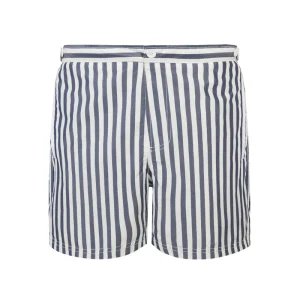Men’s Casual New Style Striped Fitness Swimwear Breathable Printed Quick Dry Swim Trunks Elastic Waist Pockets