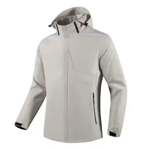 Men’s Casual Outdoor Sports Windproof and Waterproof Hooded Jacket Seasonal Clothing Skiing and Mountaineering Hooded Couple