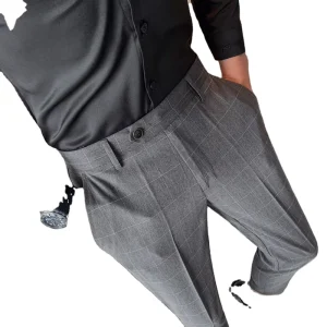 Men’s Casual Pants Straight leg Trousers for Man