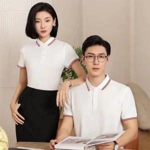 Men’s Casual Polo Shirts Short Sleeve Turn Collar Solid Formal Knitted Tops T Shirts Oversize Polo T Shirt