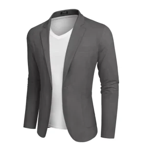 Men’s Casual Sport Coat Jacket Custom Lightweight Plus Size Casual Blazer for Men