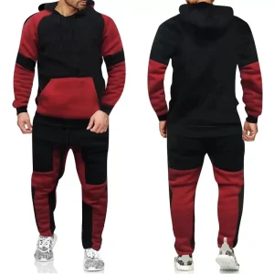 Men’s Casual Sports Hooded Sweatshirt Set Winter Factory Direct Supply Customizable Logo Available