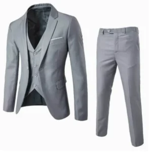 Men’s Casual Spring Business Blazer + Pants Suit Sets Classic 2 Piece Classic Blazers for Wedding Parties Single Breasted