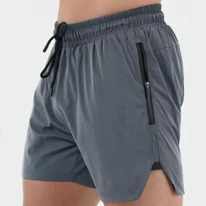 Men’s Casual Style Activewear Wicking Polyester Sweat Shorts for Fitness Running Gym Training Light Weight