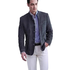 Men’s Casual Suit Coat Corduroy Vintage Single Breasted