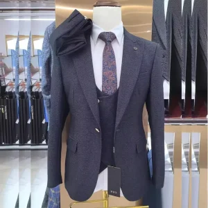 Men’s Casual Suits Blazers Summer Business Formal 3 Piece Wedding Tuxedo High Quality Breathable Custom