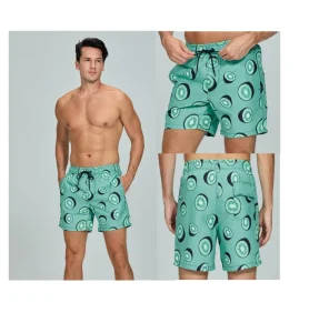 Men’s Casual Summer Beach Swim Shorts Quick Dry 100% Polyester Anti-Wrinkle and Eco-Friendly