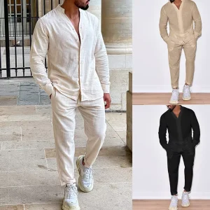 Men’s Casual Two Piece Set Active Bottoms for Daily Wear