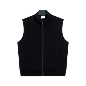 Men’s Casual Vest 380g Heavy Canvas Composite Cotton Eco-Friendly Mandarin Collar Zipper Windproof