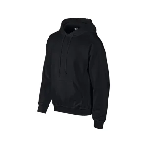 Men’s Casual Winter Basketball POD Hoodie Long Sleeves Cover with Solid Black Print