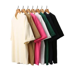 Men’s Clothes Oversized Tshirt 100% Cotton Heavy Weight Unisex Men’s T-shirt Plain US Size T Shirt Blank With Custom Logo