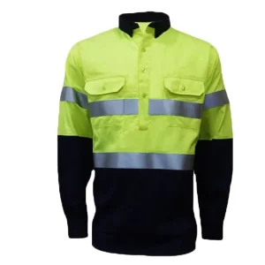 Men’s Clothes PE Cotton Tactical Work Wear Shirt Regular Fit for Outdoor Sports and Heavy Duty Work