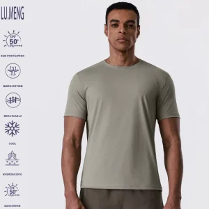 Men’s Clothes Training Clothing Men Fitness Top Running Shirts Breathful T-shirts Slim Fit Sportswear Seamless T-shirts