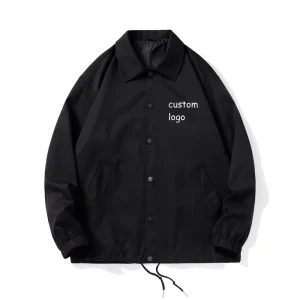 Men’s Coaches Jacket Blank Custom Logo Plus Size Windbreaker Coaches Jacket