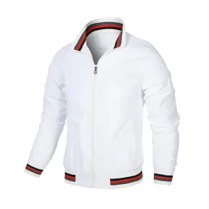 Men’s Coat Fashionable Casual Jacket European and American Spring and Autumn Sports Solid Color Jacket OEM