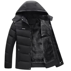 Men’s Coat Hooded Padded Coats Fleece Lined Dropshipping