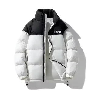 Men’s Coat Winter Outdoor Thick Puffer Down Warm Jacket Coat Custom Logo Men’s Fashionable Casual Jacket