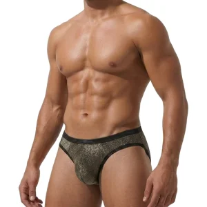 Men’s Comfortable Mid-Rise Breathable Ice Silk Sexy Jock Brief Underwear Seamless Boxer with Custom Logo Packaged in Bag