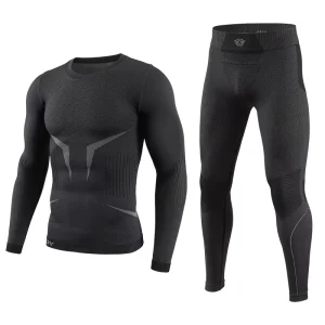 Men’s Comfortable Outdoor Sportswear Seamless Fitness Suit for Yoga Ski Workout Breathable Quick Dry Anti UV Anti Wrinkle