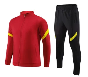 Men’s Comfortable Quick Drying Breathable Sportswear Loose Zip Polyester Tracksuit Vintage Style Eco Friendly for Spring Season