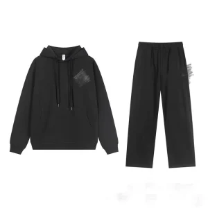 Men’s Cotton Hoodie and Sweatpants Set Pullover Style