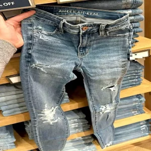 Men’s Cotton Jeans Quick Dry New Design Custom Stone Washed Plus Size Stretch Rip Skinny Denim