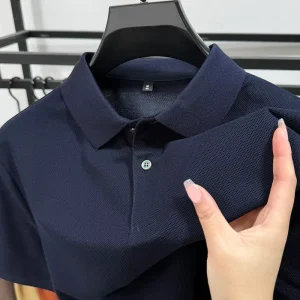 Men’s Cotton Polo Shirt Summer Short Sleeve T shirt Men’s Lapel Loose Designer Embroidery Polo Shirt